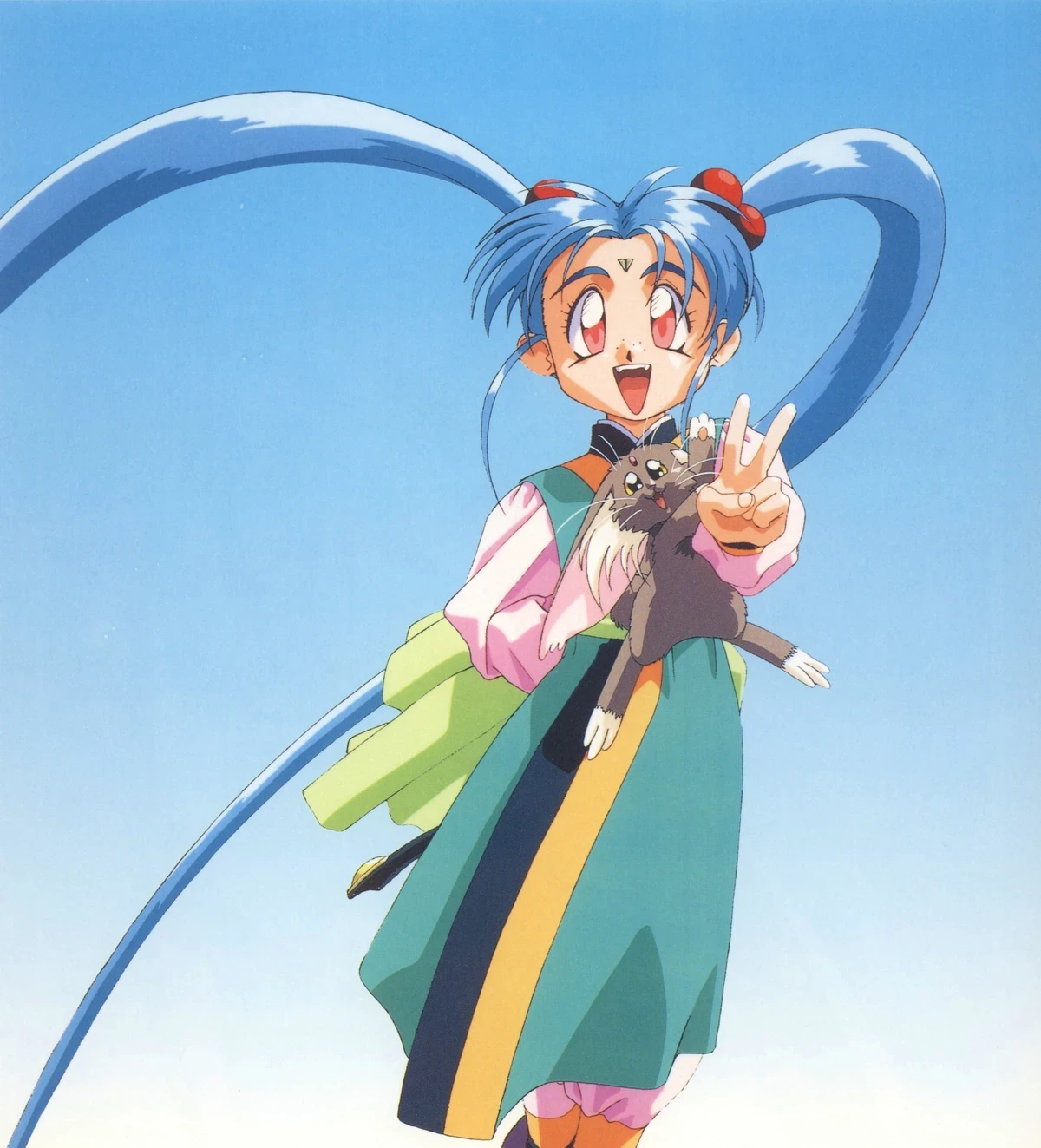Sasami and Ryo-Ohki