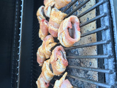 Smoked Maple Bacon Wrapped Oreos